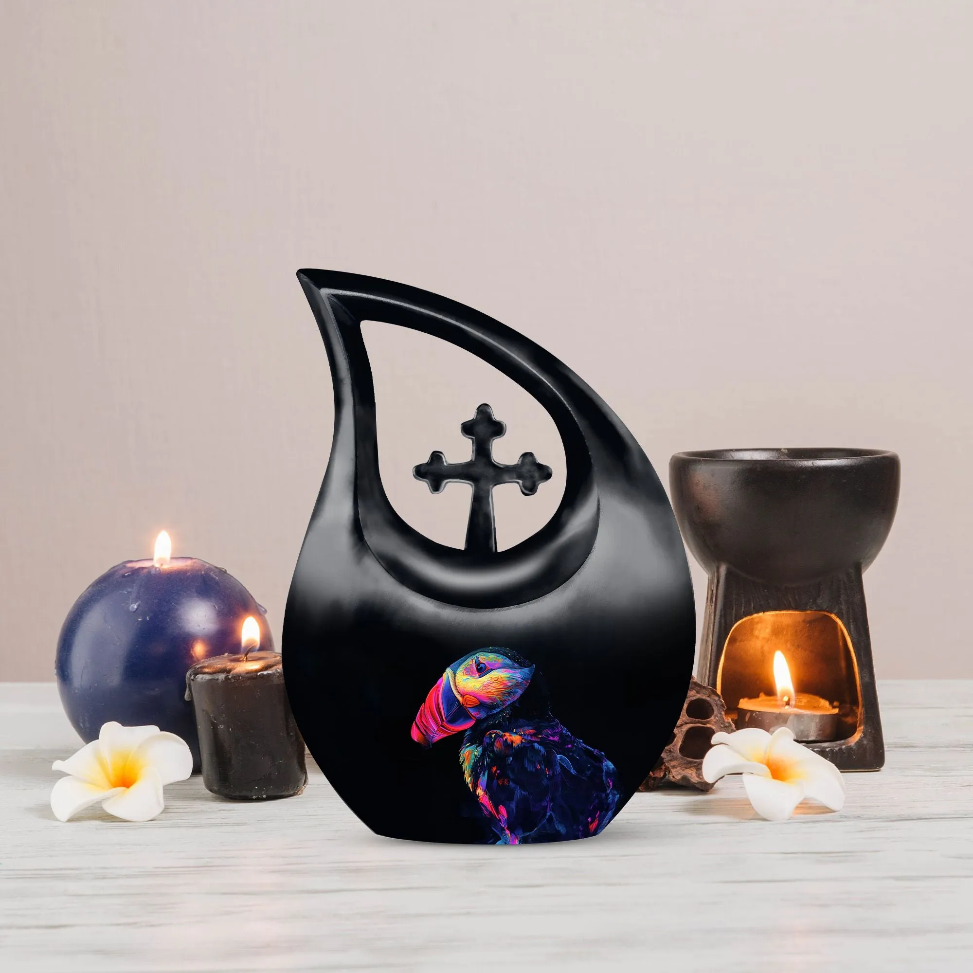 Puffin Bird Urn -Keepsake Cremation Urn For Human Ashes