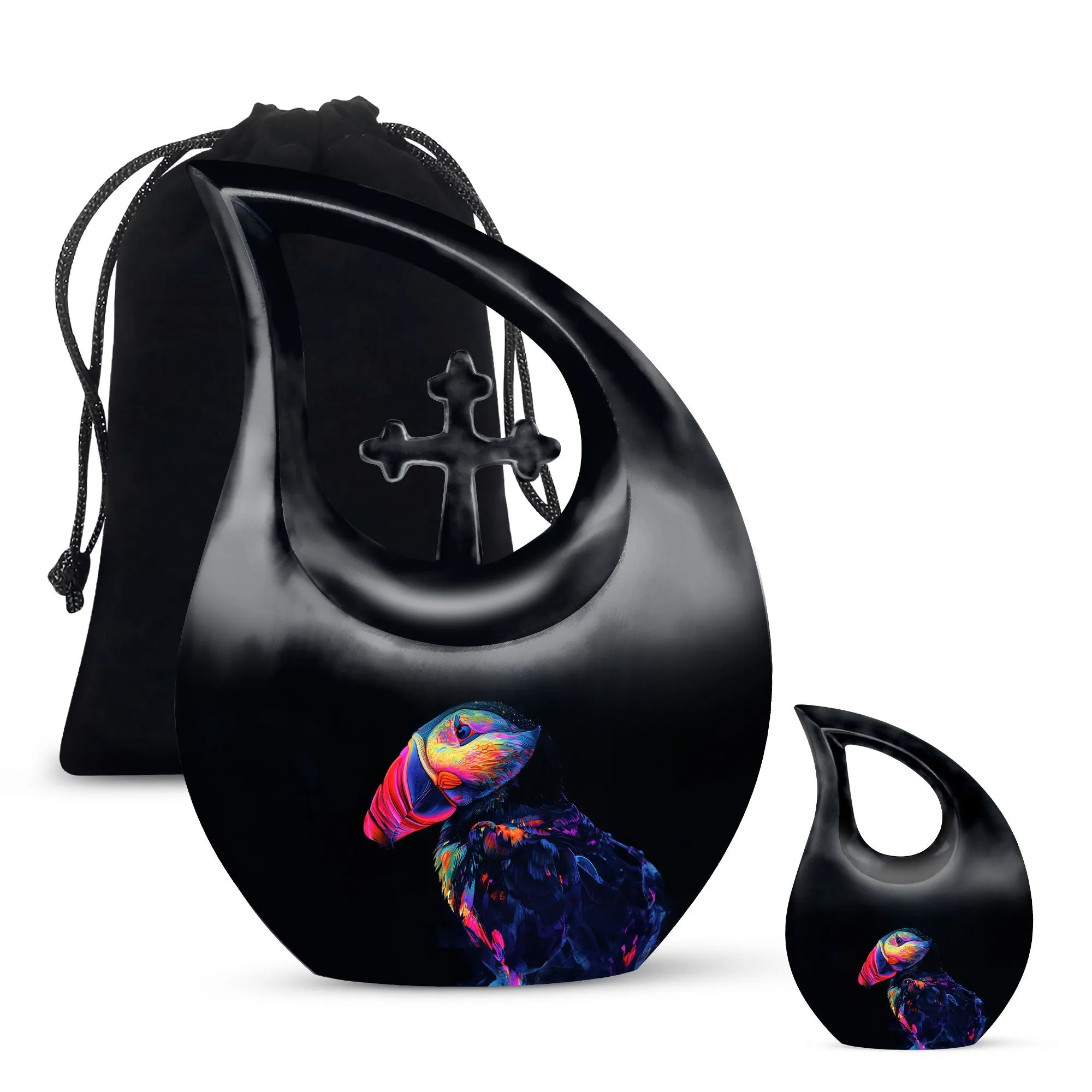 Puffin Bird Urn -Keepsake Cremation Urn For Human Ashes