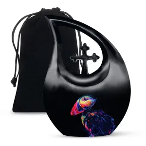 Puffin Bird Urn -Keepsake Cremation Urn For Human Ashes