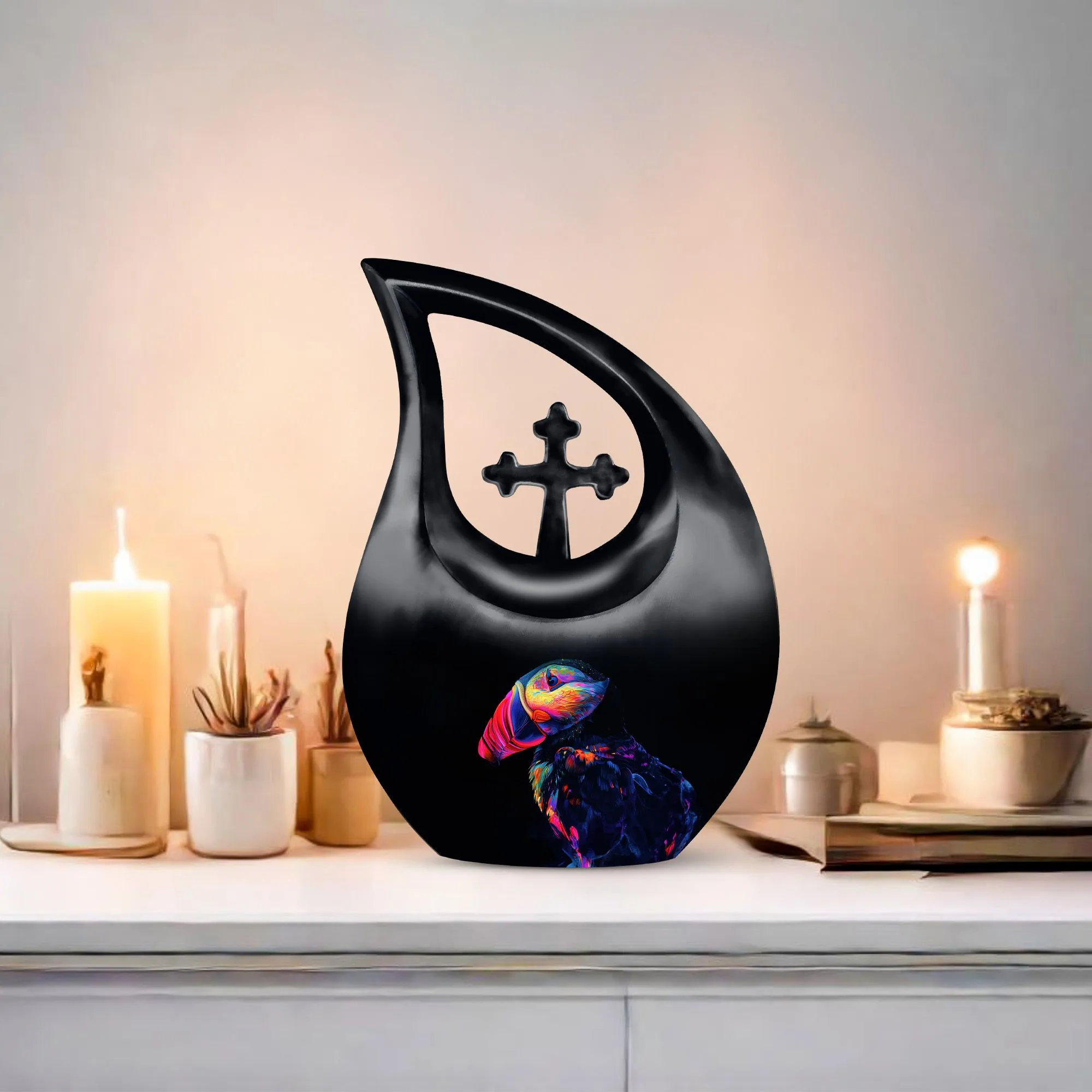 Puffin Bird Urn -Keepsake Cremation Urn For Human Ashes