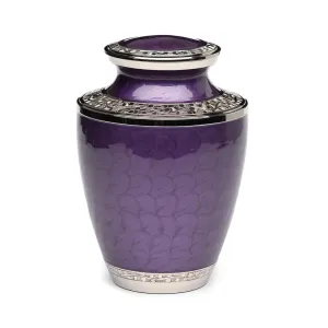 Purple Nickel Plated Brass Urn