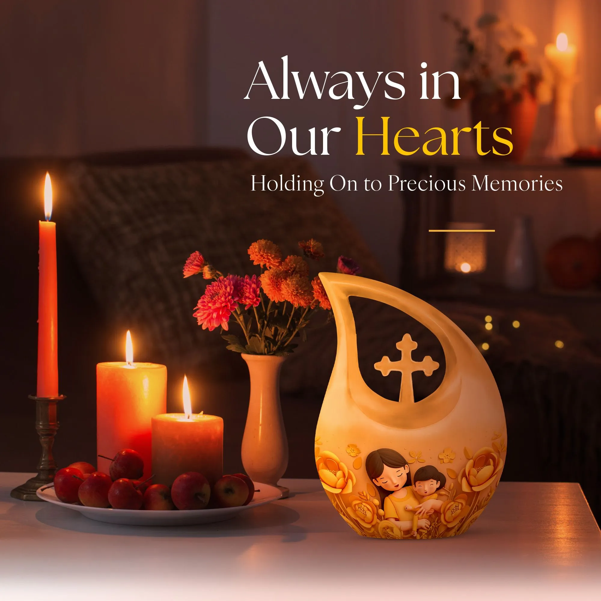 Quiet Remembrance: Custom Designed Memorial Mother Urn