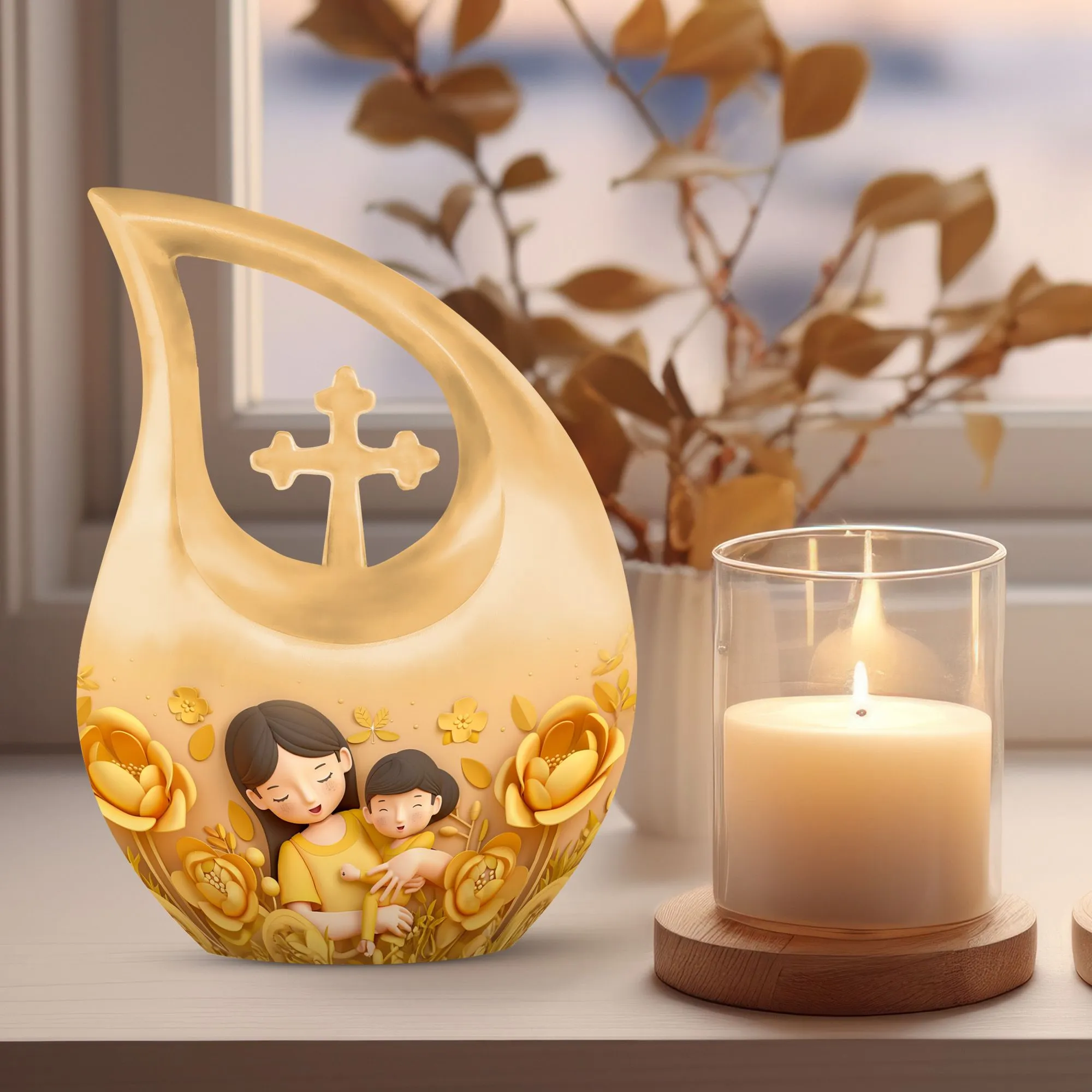 Quiet Remembrance: Custom Designed Memorial Mother Urn