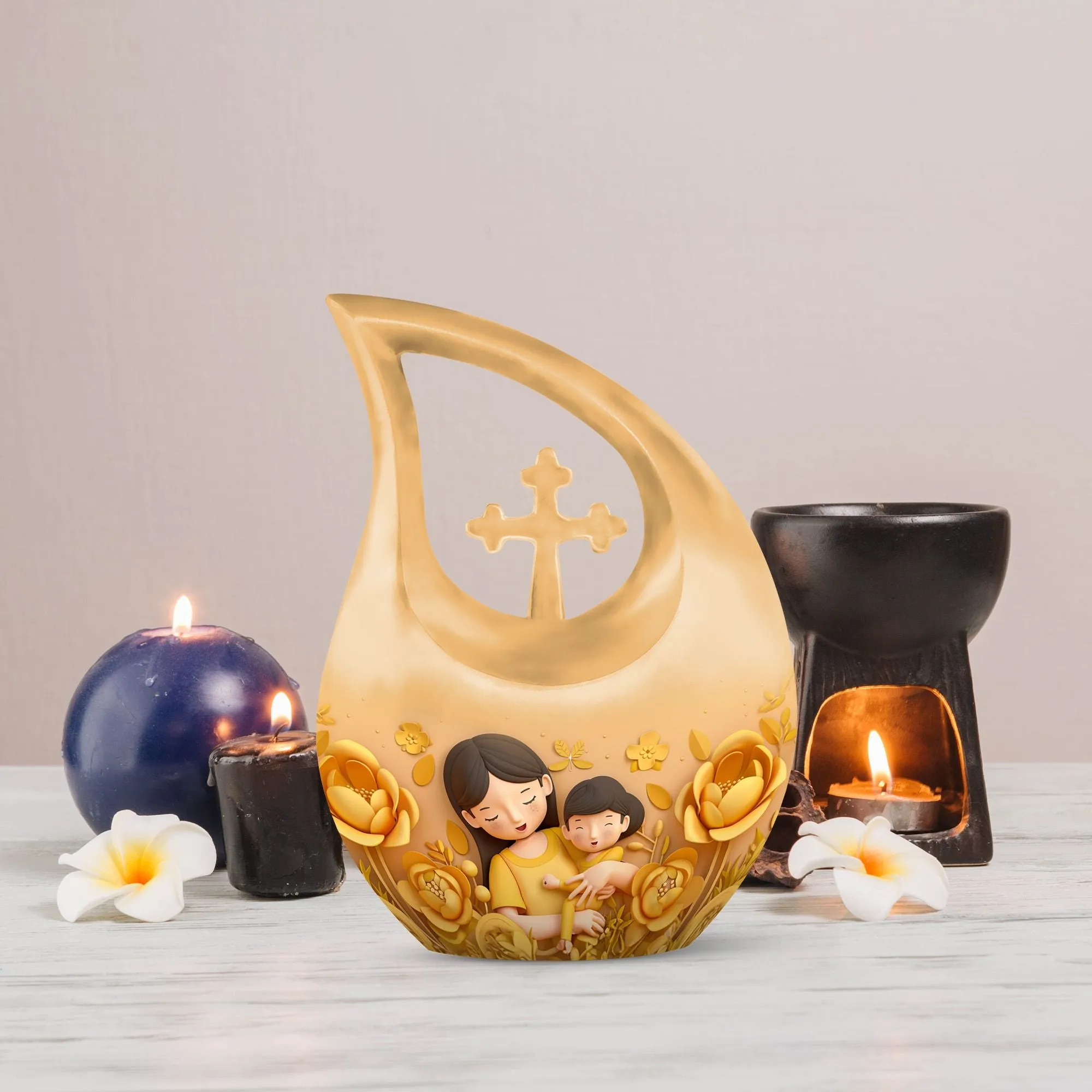 Quiet Remembrance: Custom Designed Memorial Mother Urn