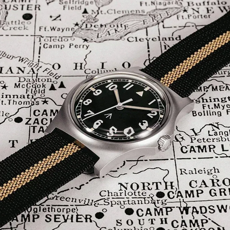 Rdunae RA01 G10 Retro Military Filed Quartz Watch