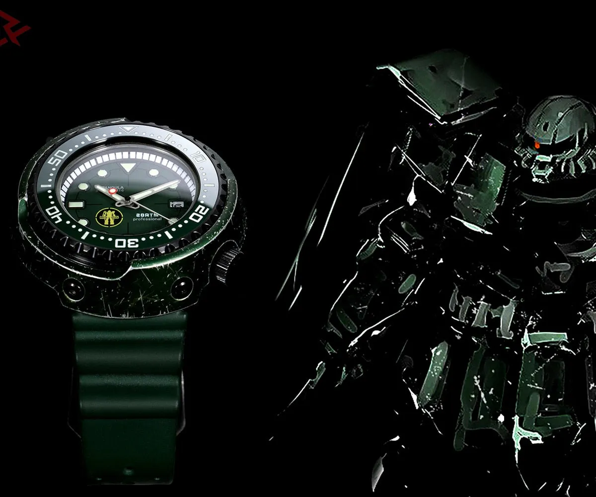 Rdunae Titanium Zaku Tuna Dive Watch