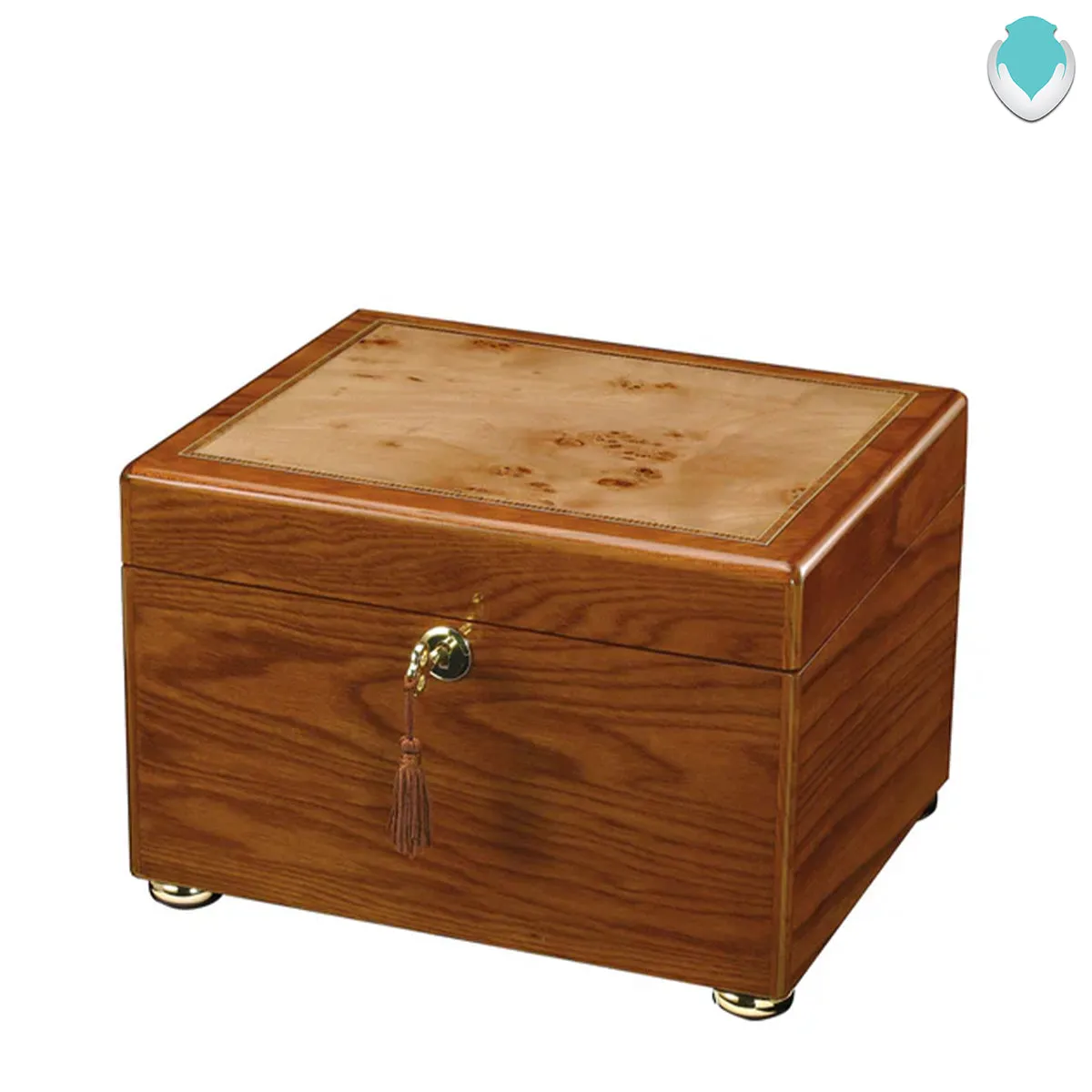 Reflections II - Oak Chest Wood Urn