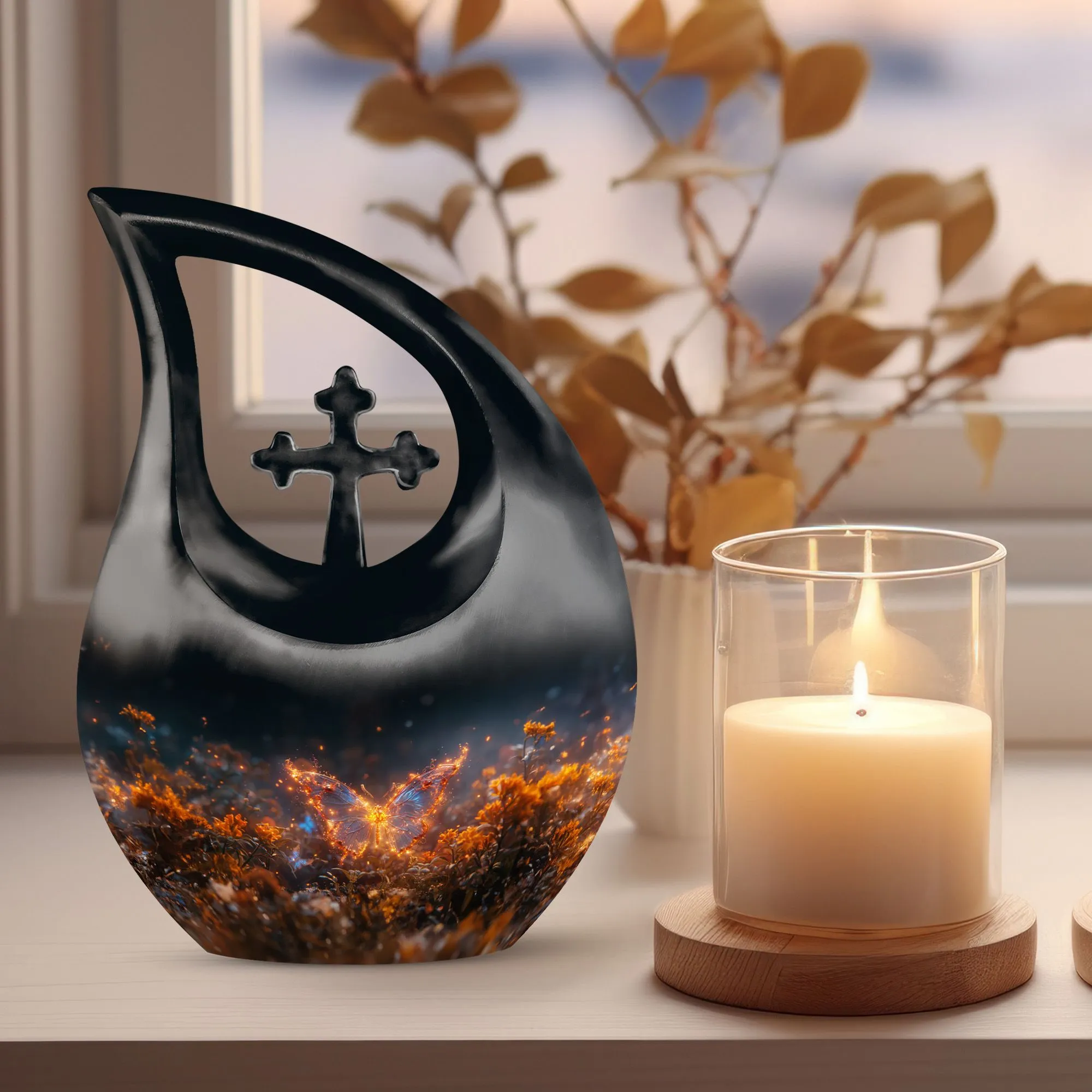 Remembered Light Luminous Firefly Garden Keepsake for Human Ashes