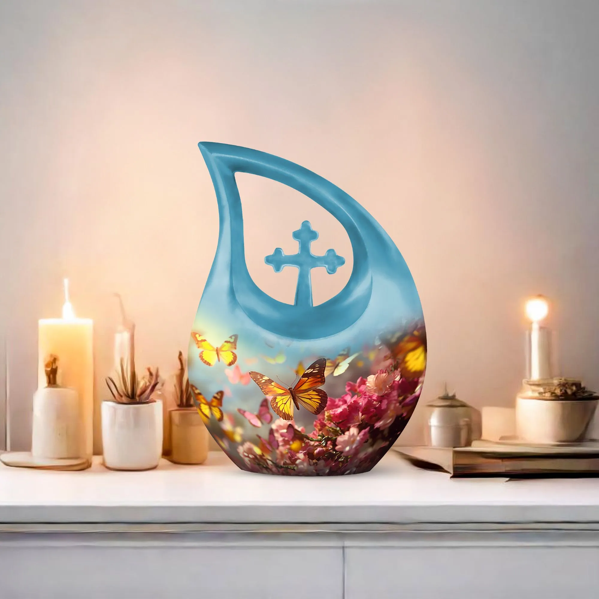 Reverent Remembrance Personalized Butterfly Urn A Tribute to Moms