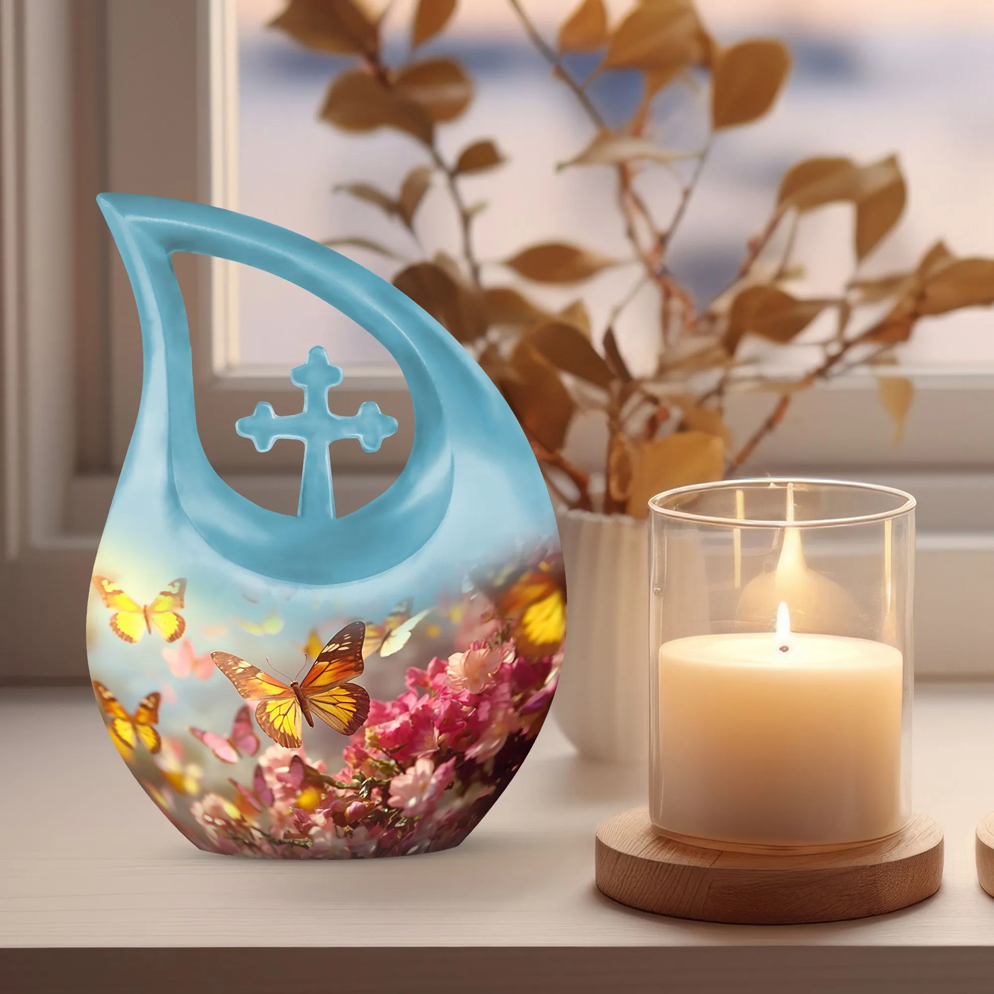Reverent Remembrance Personalized Butterfly Urn A Tribute to Moms