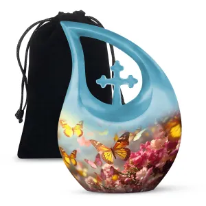 Reverent Remembrance Personalized Butterfly Urn A Tribute to Moms