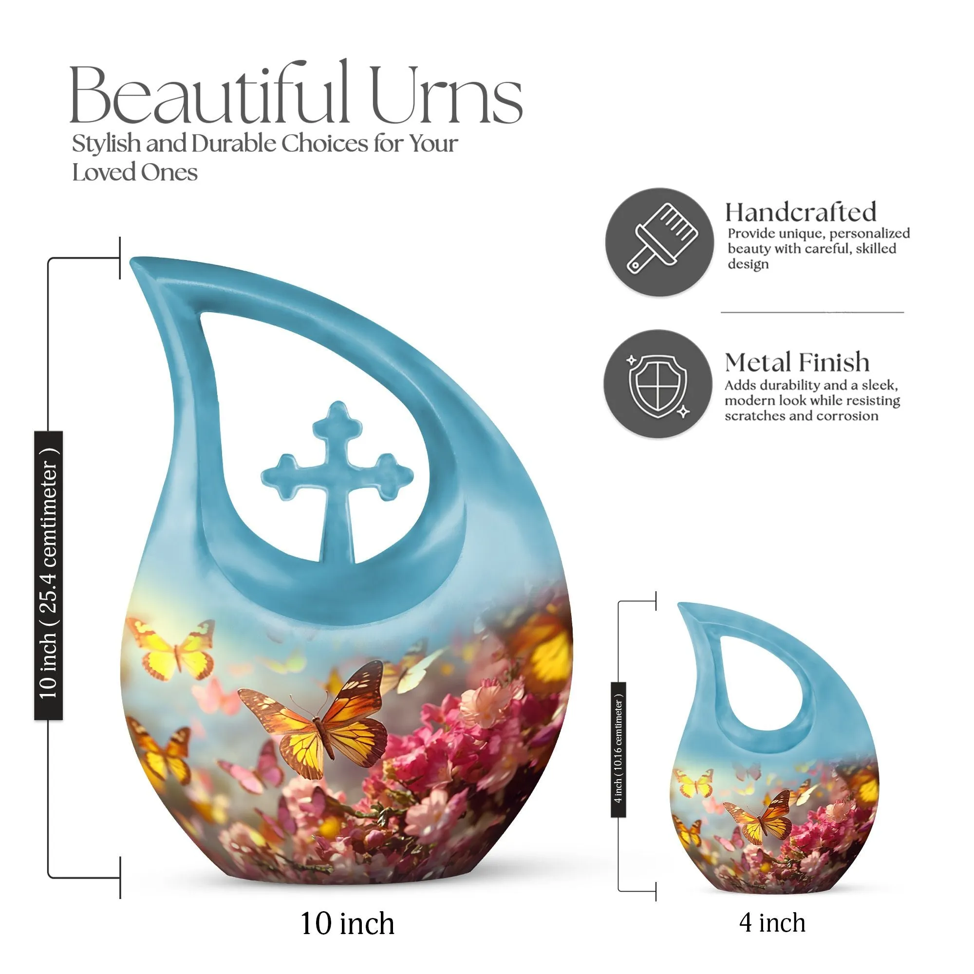 Reverent Remembrance Personalized Butterfly Urn A Tribute to Moms