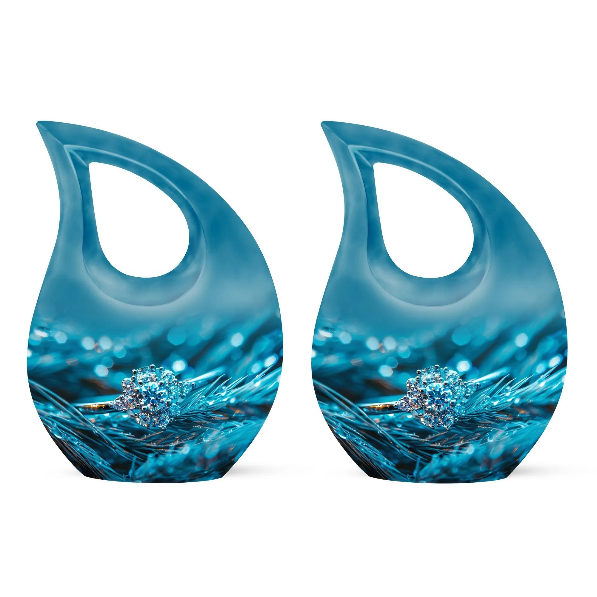Ring Theme Cremation Urn - Versatile Custom Mom Memorial Token