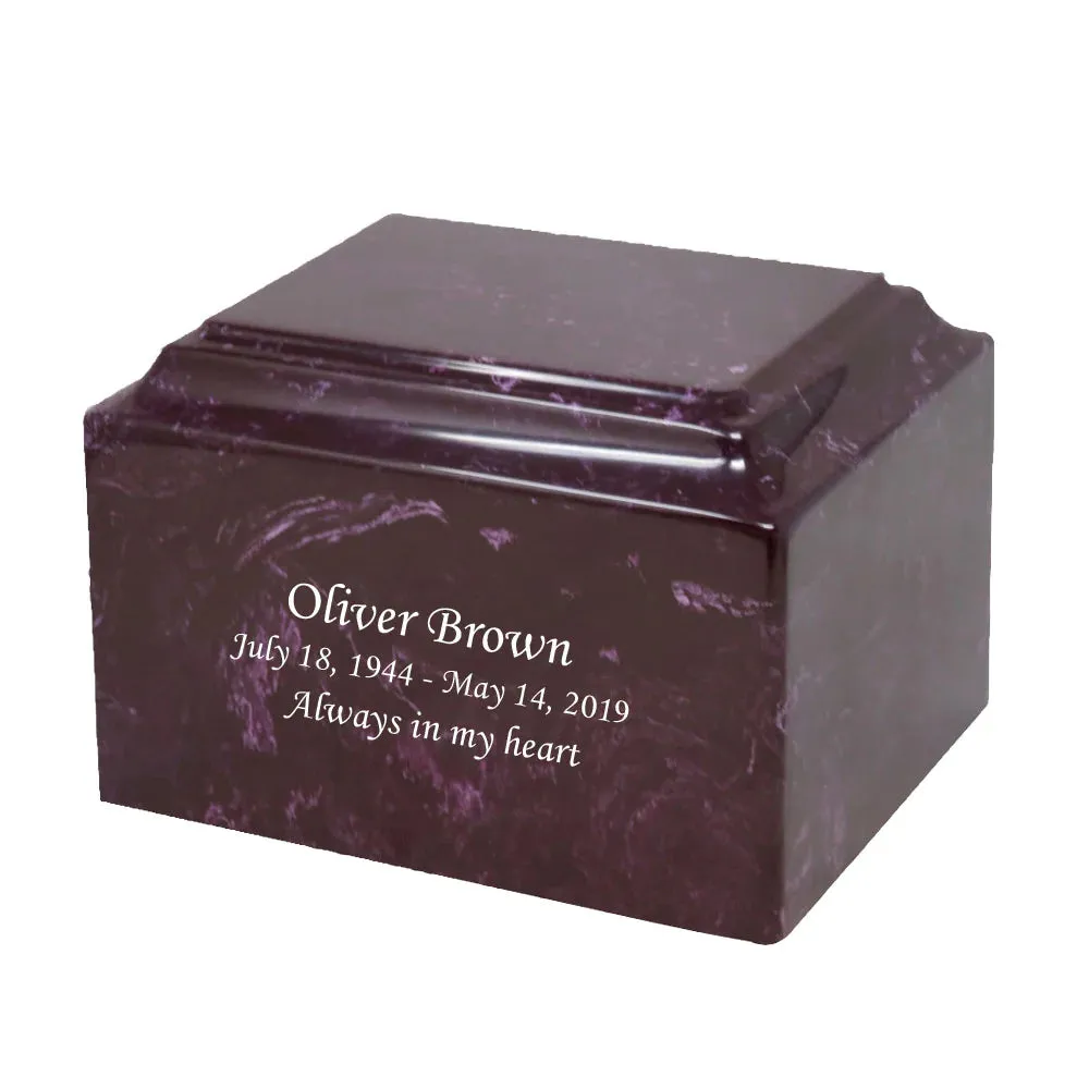 Rose Cultured Marble Cremation Urn