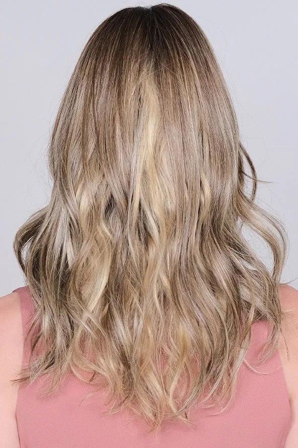 Sale - Belle Tress Toppers - Lace Front Mono Top Peerless 19  (#7016) - Color: Coconut Silver Blonde