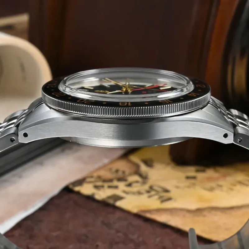 San Martin Aluminum Bezel NH34 GMT Men Watch SN0116G-V4