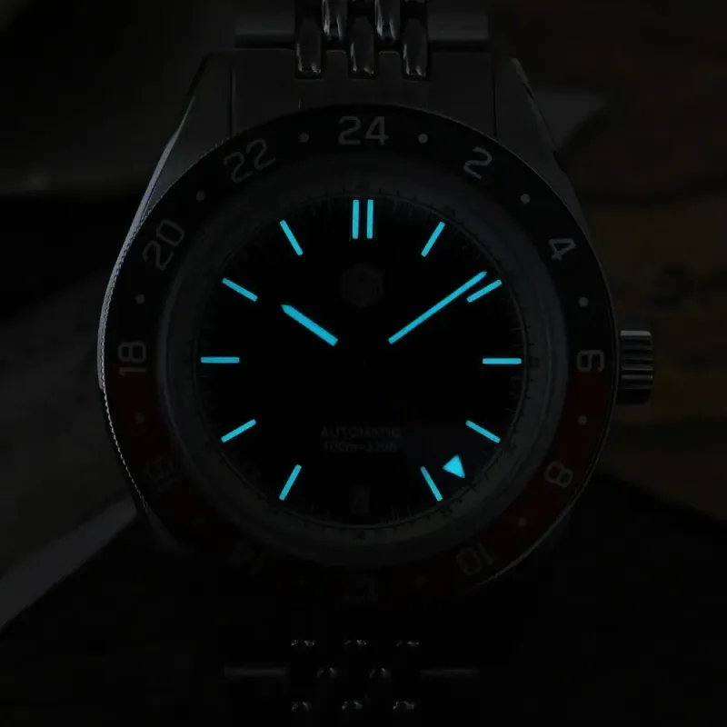 San Martin Aluminum Bezel NH34 GMT Men Watch SN0116G-V4