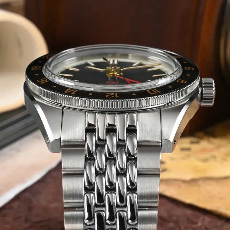 San Martin Aluminum Bezel NH34 GMT Men Watch SN0116G-V4