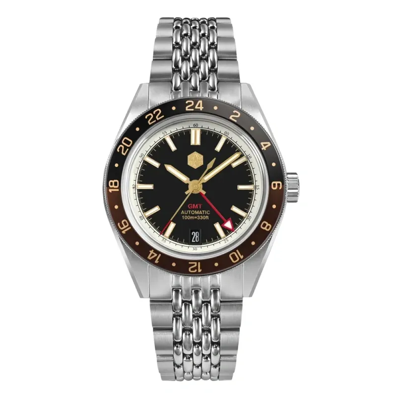 San Martin Aluminum Bezel NH34 GMT Men Watch SN0116G-V4