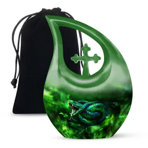 Serenity Snake Urn Respectful All Faith Remembrance Container
