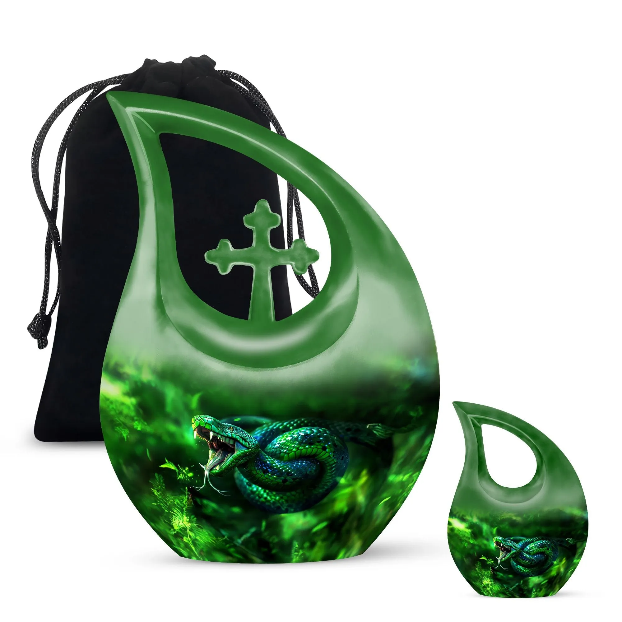 Serenity Snake Urn Respectful All Faith Remembrance Container