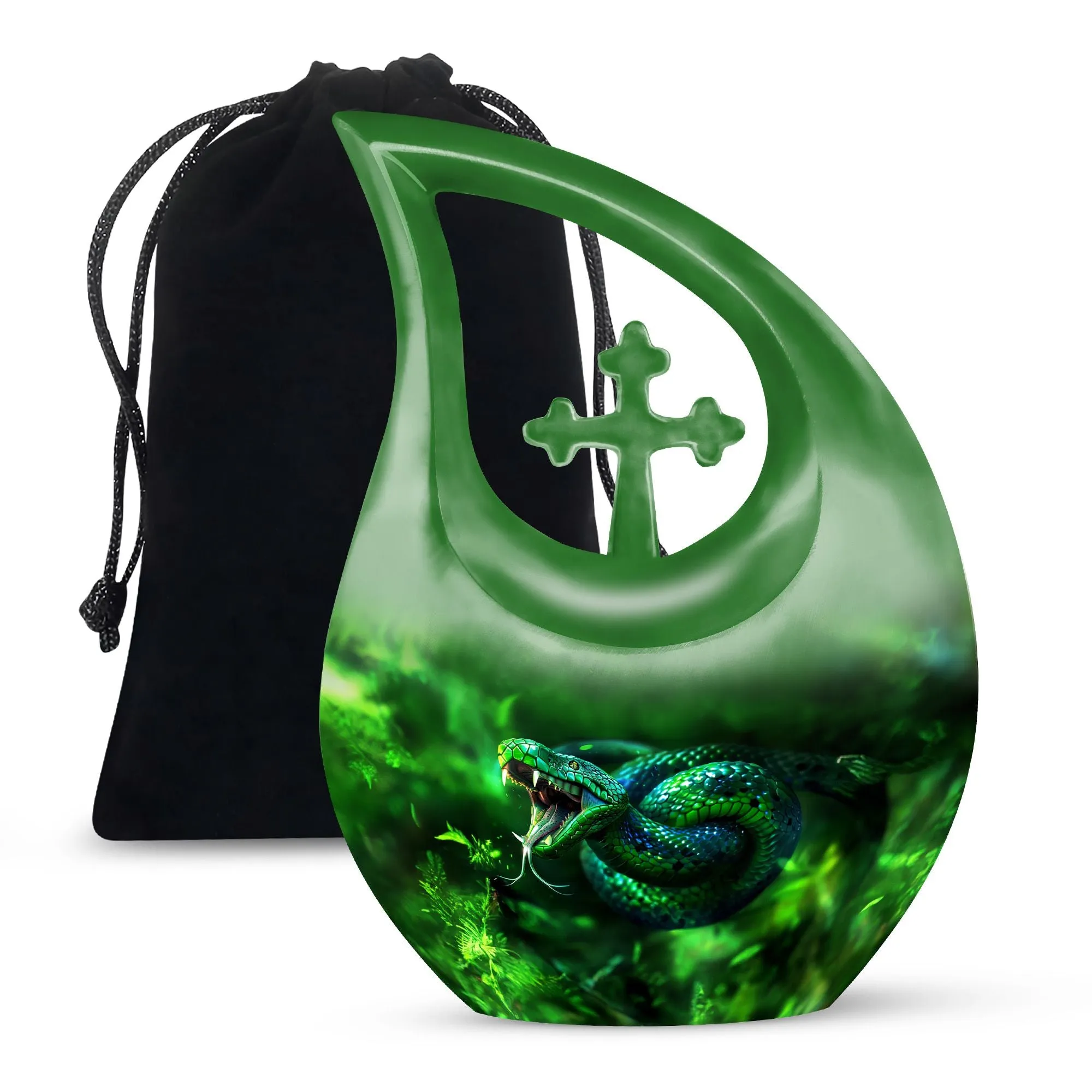 Serenity Snake Urn Respectful All Faith Remembrance Container