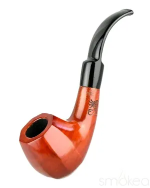 Shire Pipes Bent Octagon Brandy Cherry Wood Pipe