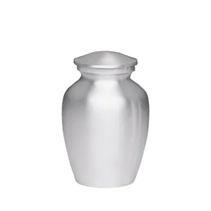 SMALL– Classic Alloy Urn AU-CLB – Brushed Silver Look