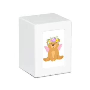SMALL Photo Frame urn PY06 - Teddy Bear Angel Pink