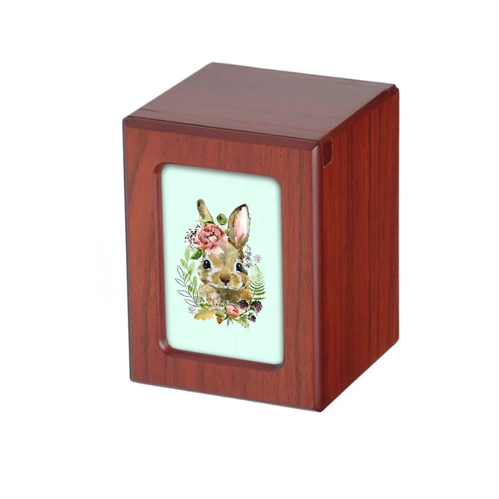 SMALL PY06 Photo Frame Urn - Rabbit & Floral Crown
