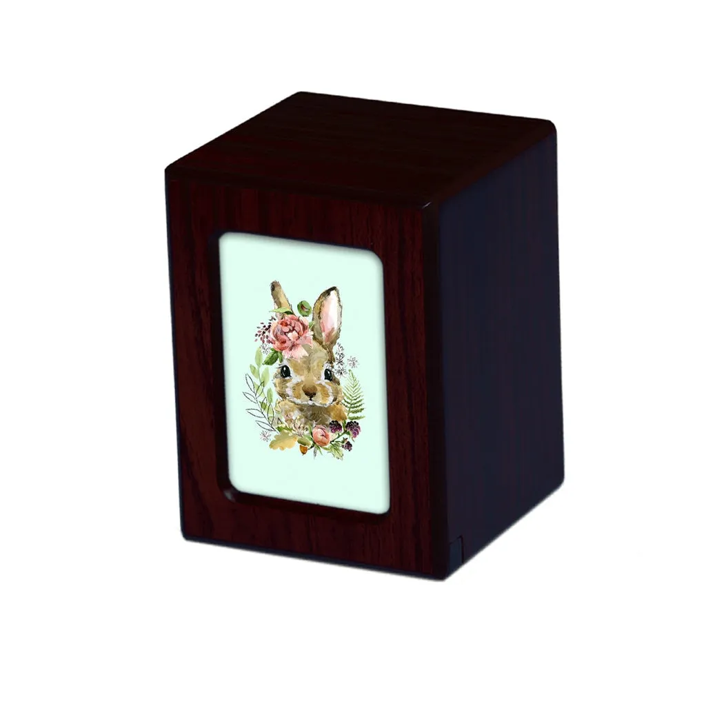 SMALL PY06 Photo Frame Urn - Rabbit & Floral Crown