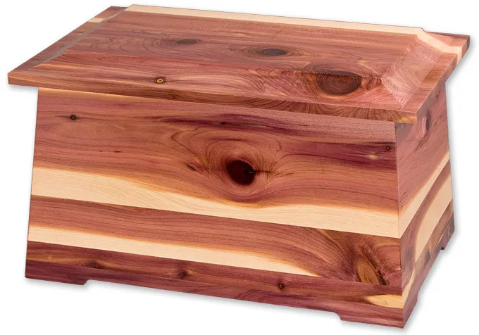 Sonata Cedar Wood Cremation Urn Made in the USA