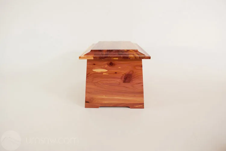 Sonata Cedar Wood Cremation Urn Made in the USA