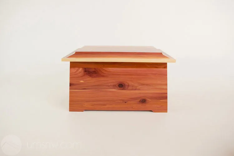 Sonata Cedar Wood Cremation Urn Made in the USA