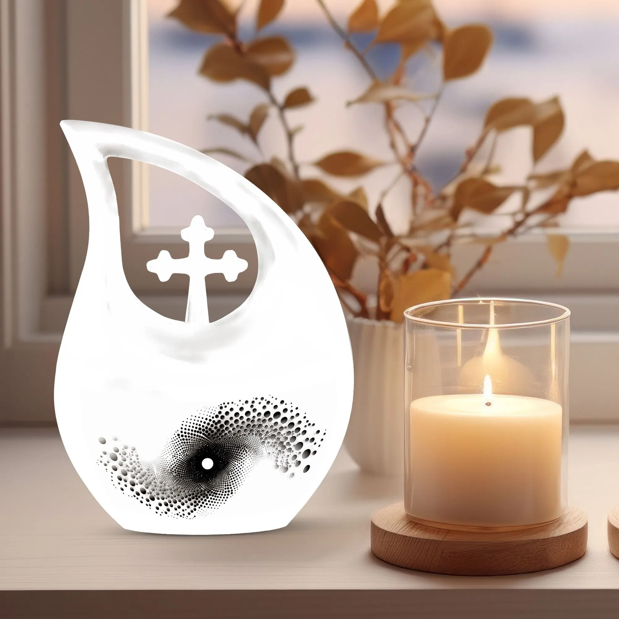 Spiral Cremation Urn:  Memorial Cremation Urn For Ashes