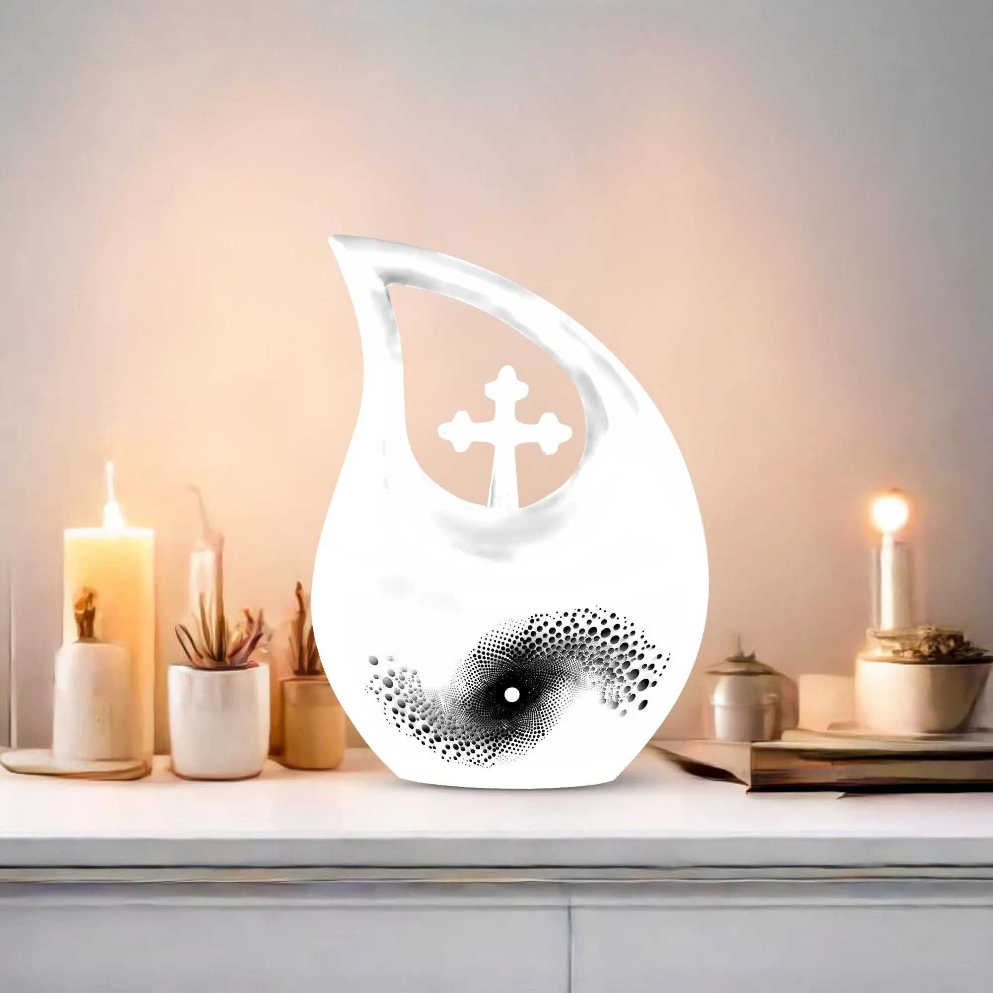 Spiral Cremation Urn:  Memorial Cremation Urn For Ashes
