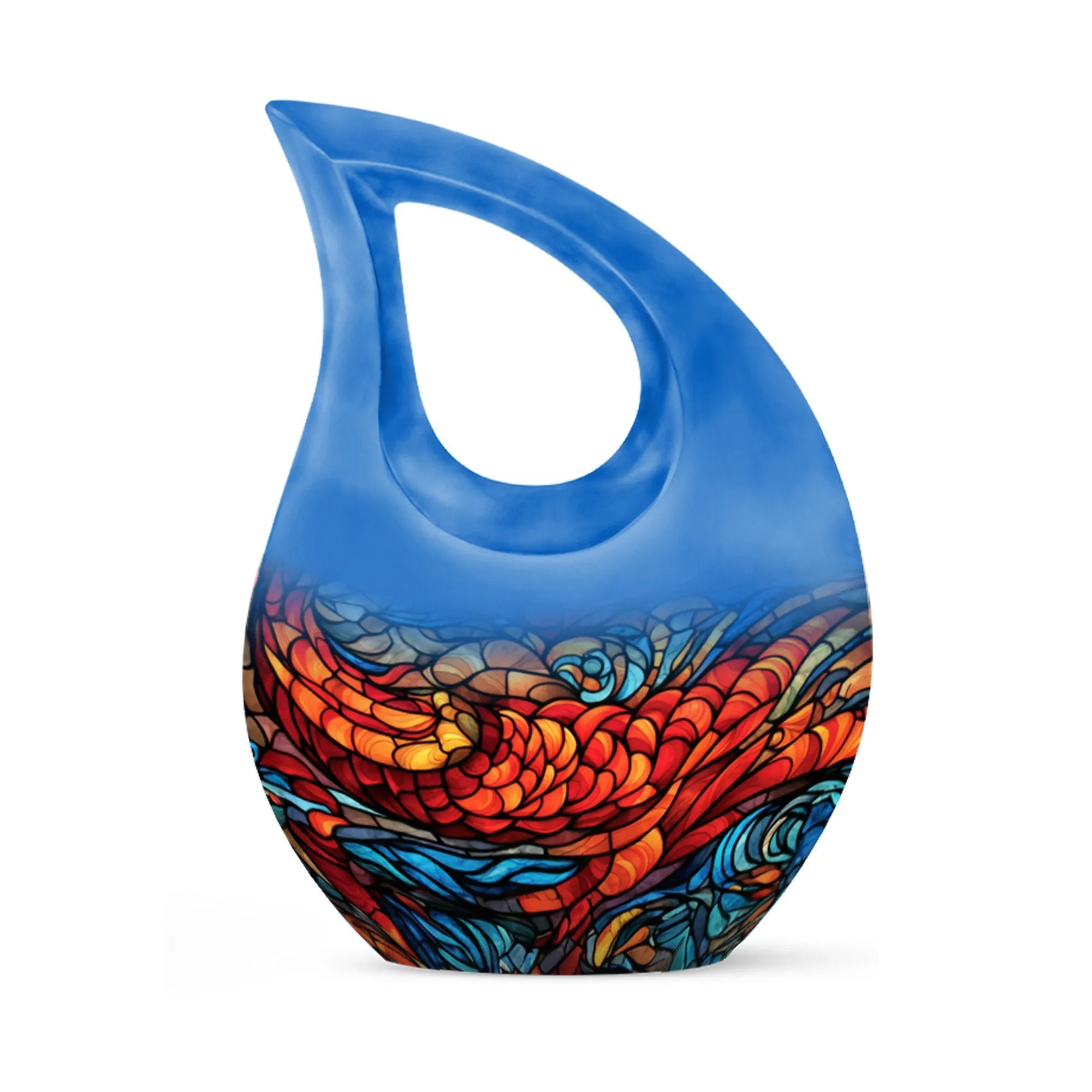 Stained Glass Cremation Urn For Human Ashes