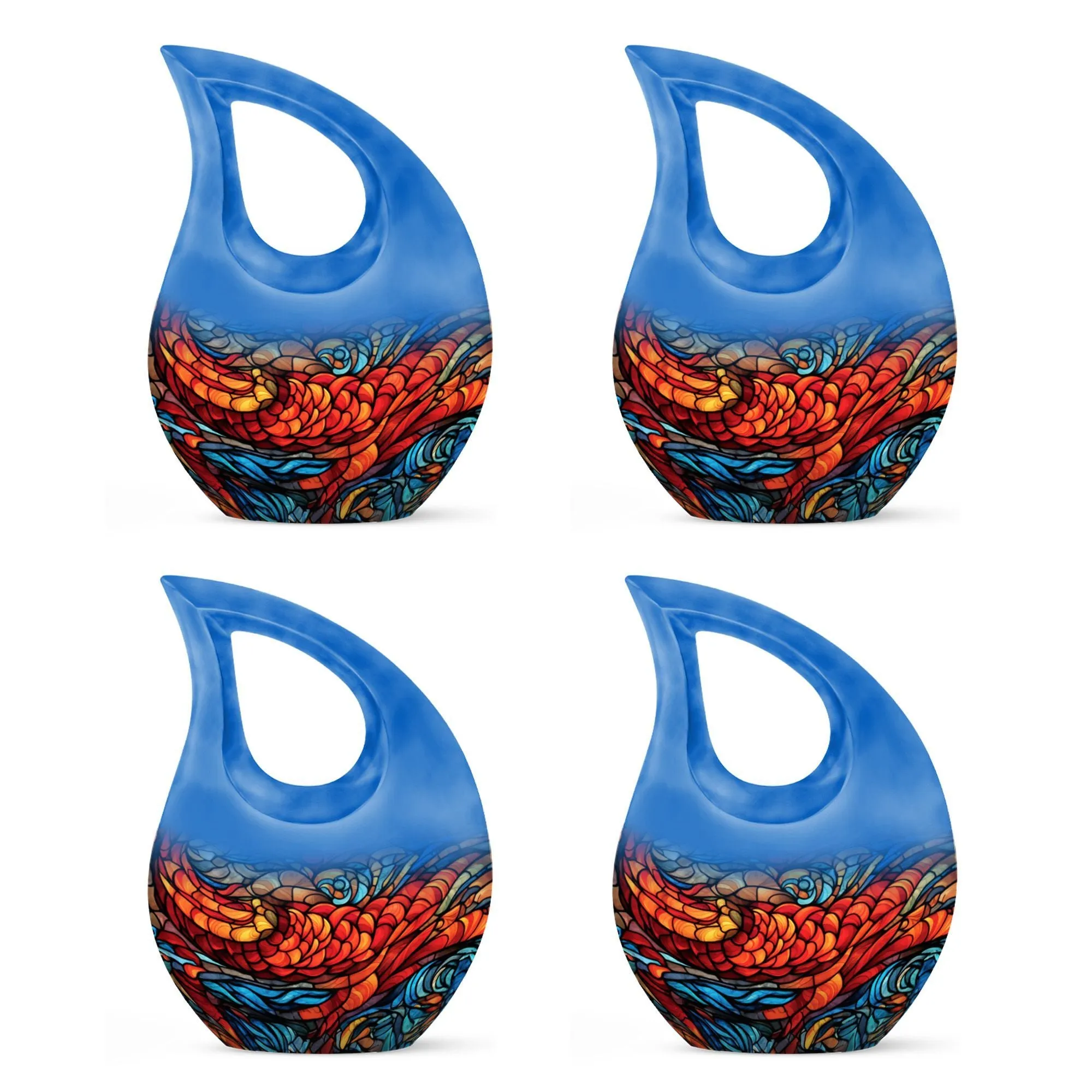 Stained Glass Cremation Urn For Human Ashes