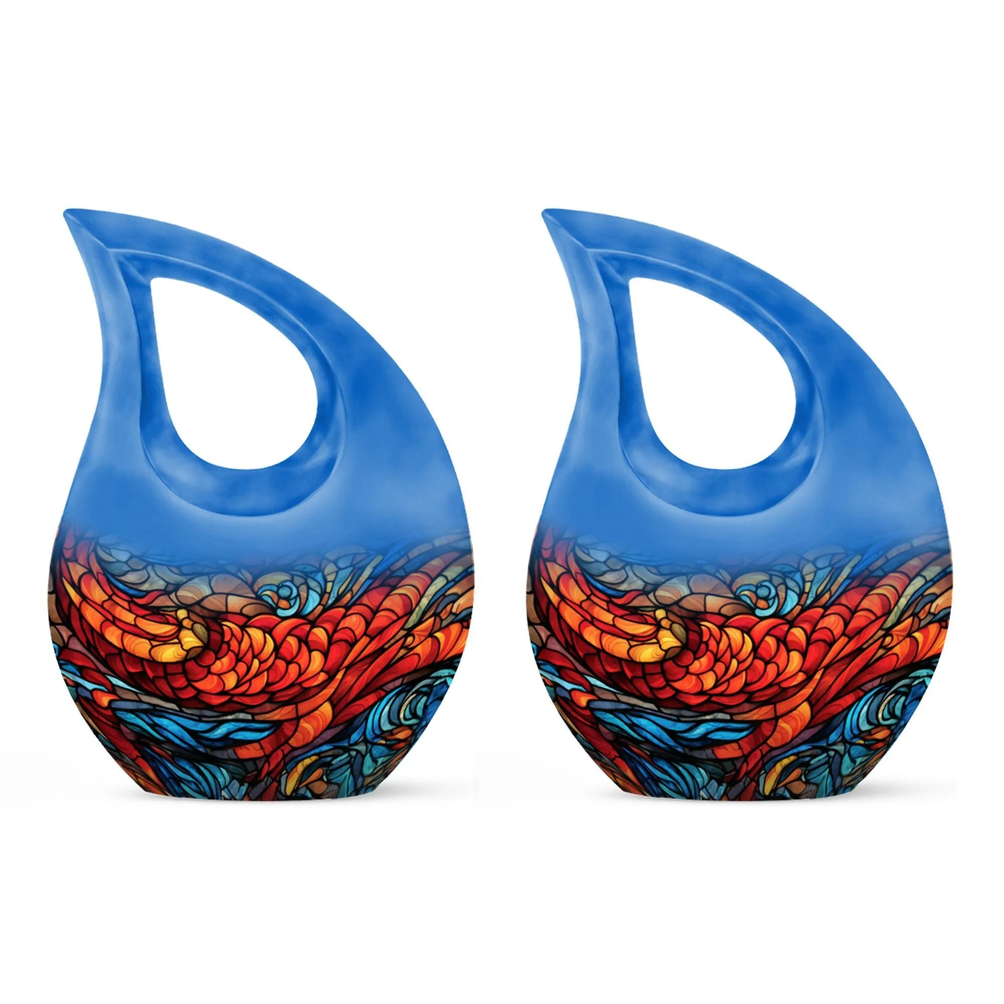Stained Glass Cremation Urn For Human Ashes