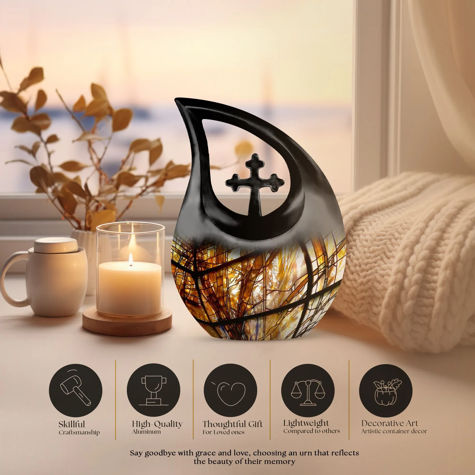 Stained Glass Urn: An Affordable Solution for Cremation Needs