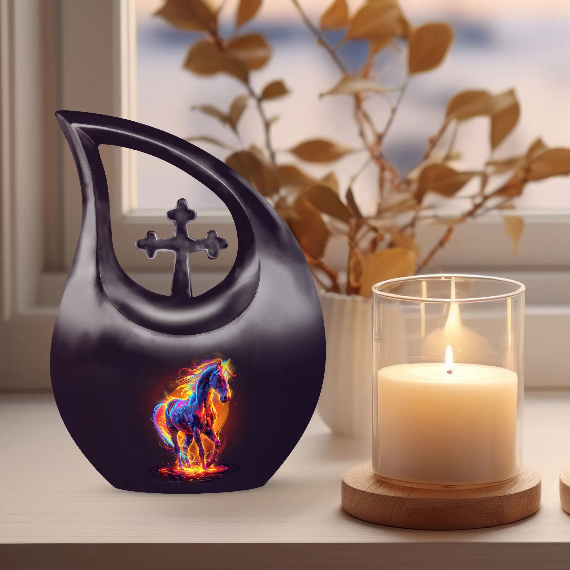 Stallion Memorial- Horse Urn & Large Urn for Men's Ashes