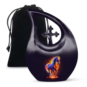 Stallion Memorial- Horse Urn & Large Urn for Men's Ashes