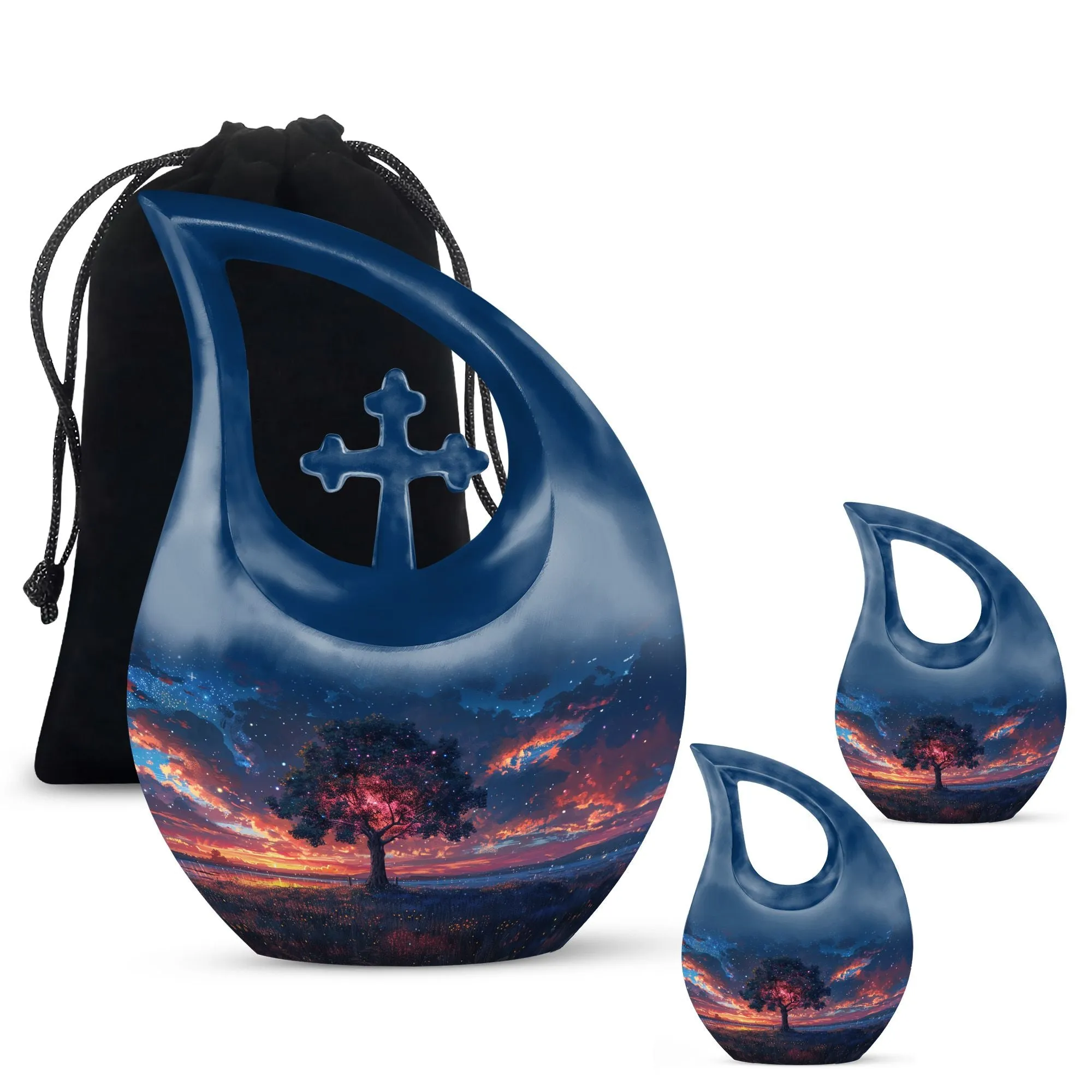 Starry Dusk Reverie Urn: Containers For Ashes After Cremation