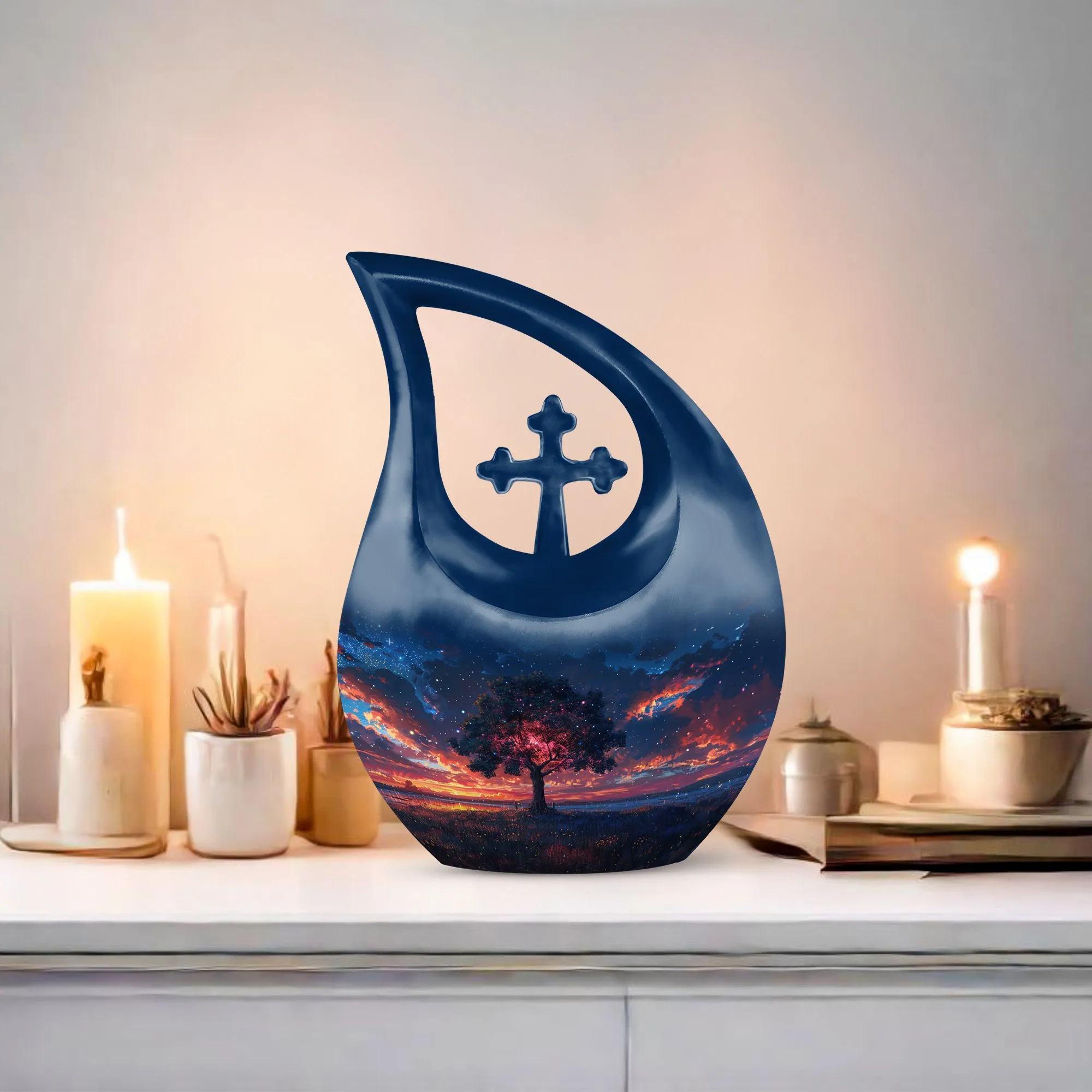Starry Dusk Reverie Urn: Containers For Ashes After Cremation