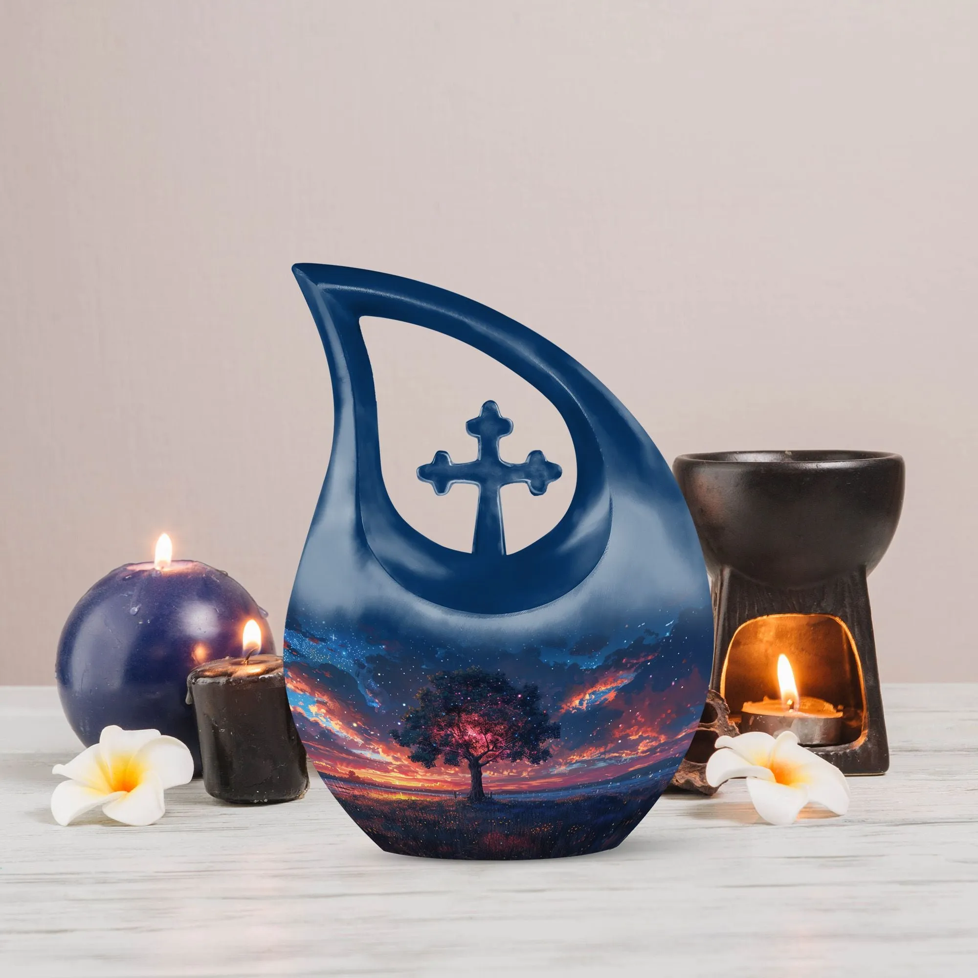 Starry Dusk Reverie Urn: Containers For Ashes After Cremation