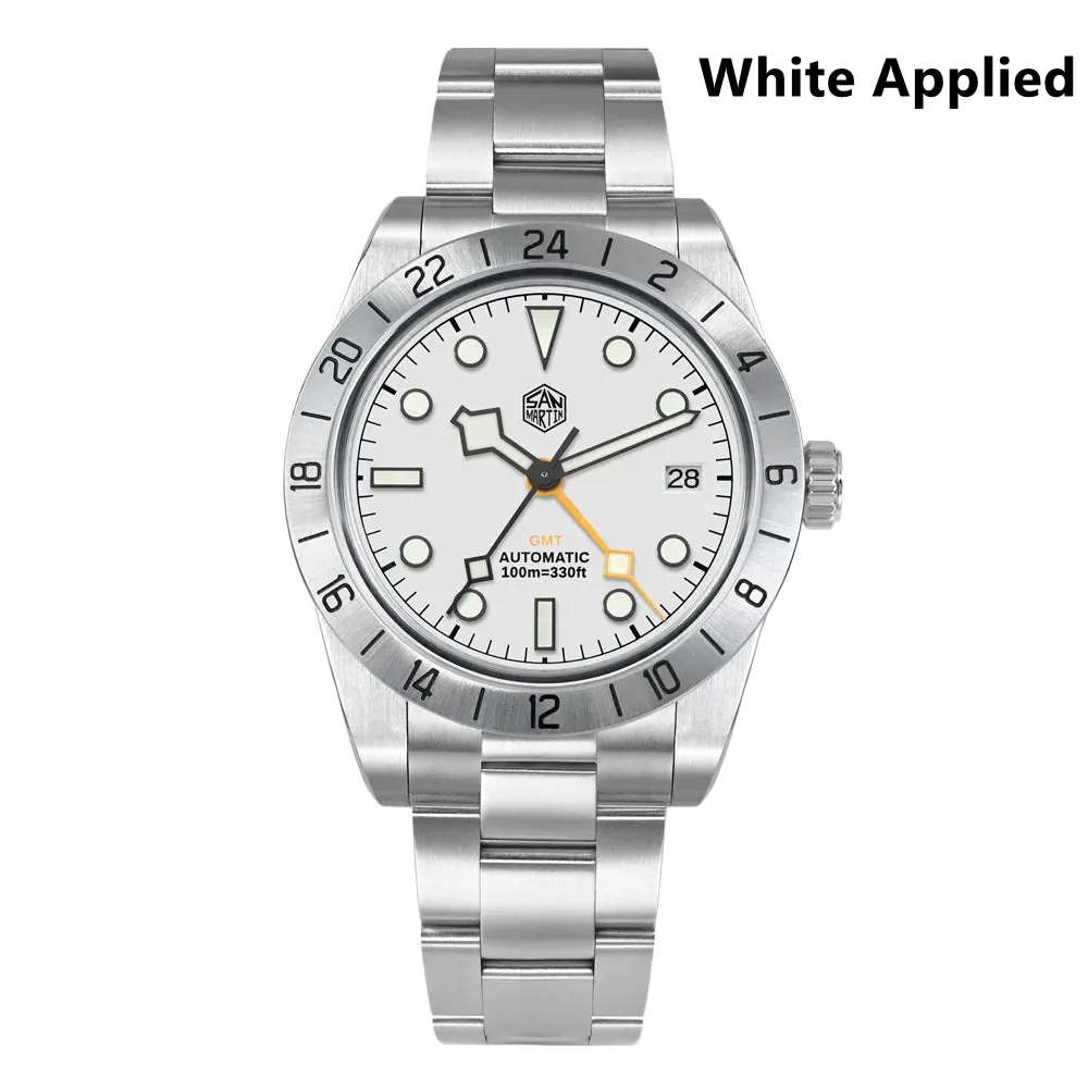 ★SuperDeals★San Martin 39mm BB NH34 GMT Watch SN0054-GE