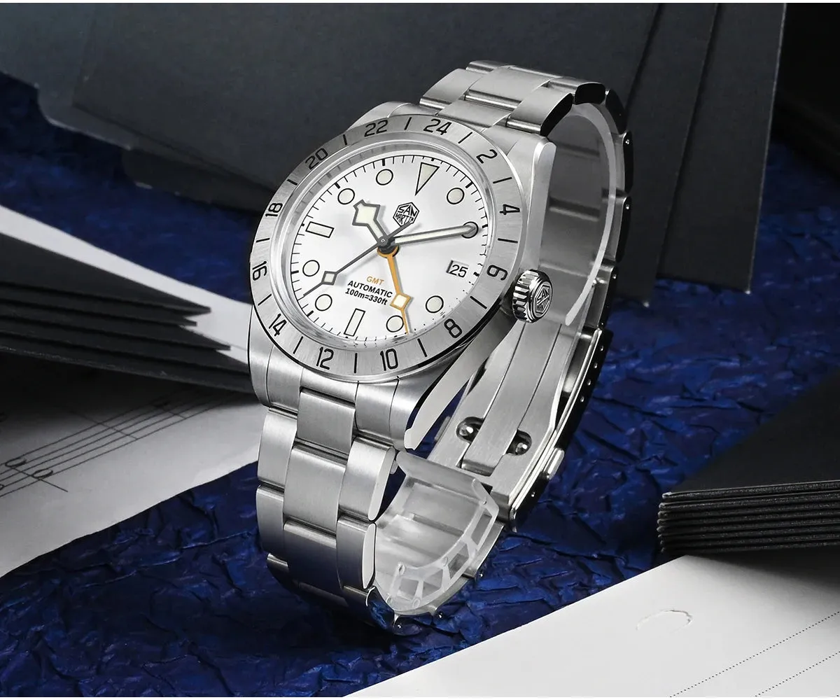 ★SuperDeals★San Martin 39mm BB NH34 GMT Watch SN0054-GE
