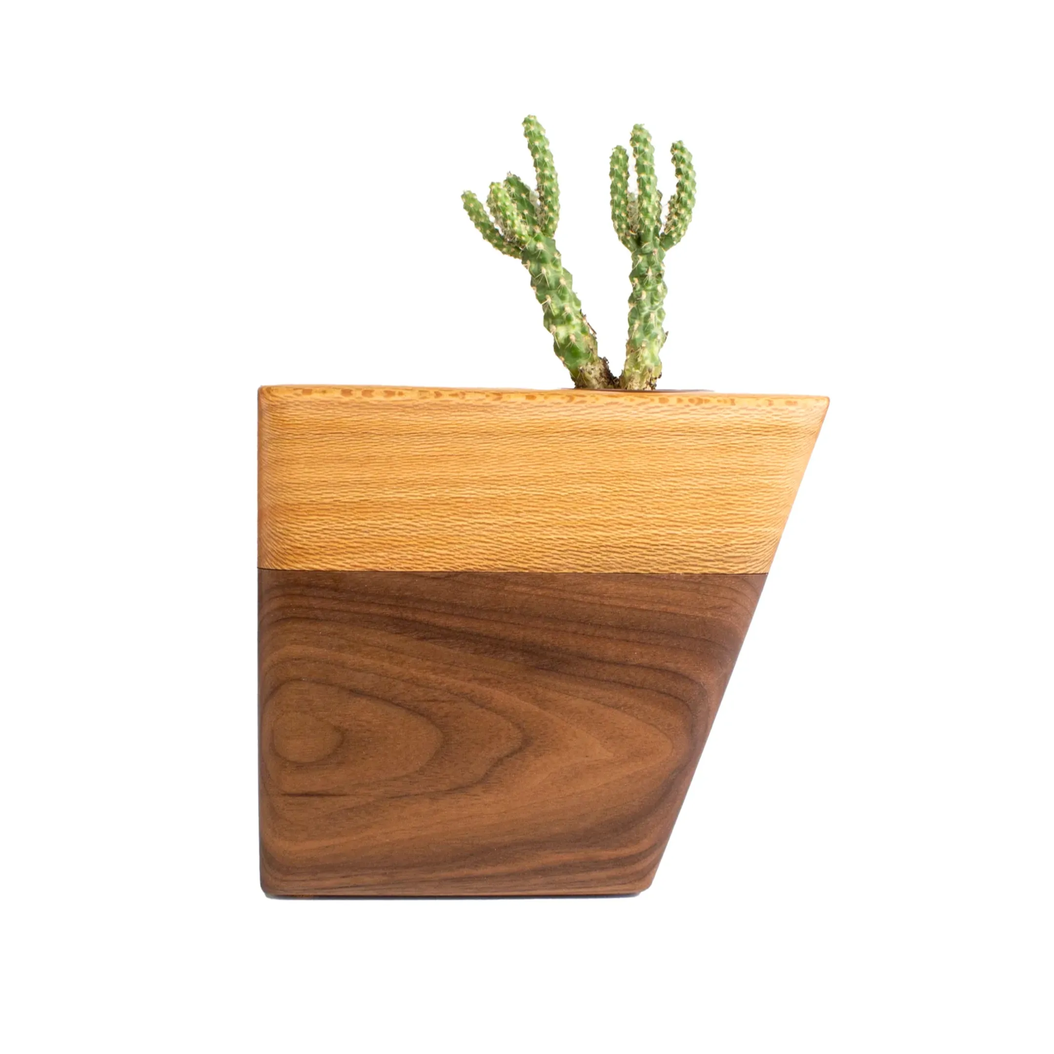 The Casey Plant Urn in Walnut & Sycamore