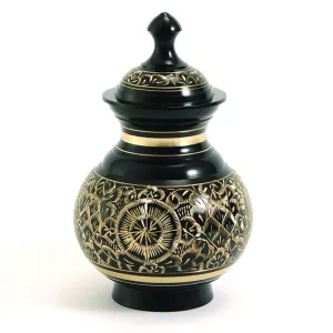 Timeless Black Pet Urn in Medium