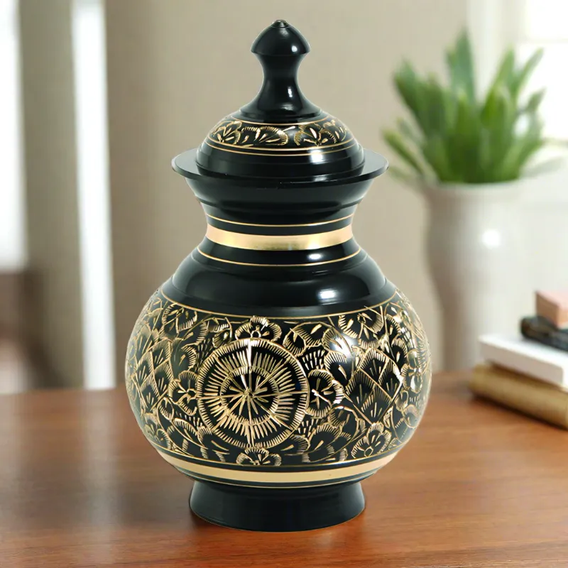 Timeless Black Pet Urn in Medium